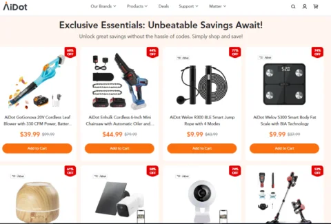 Exclusive Essentials Savings 80% Off – Unbeatable Deals at Aidot