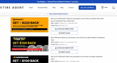 Tire Agent Promo Codes and Deals