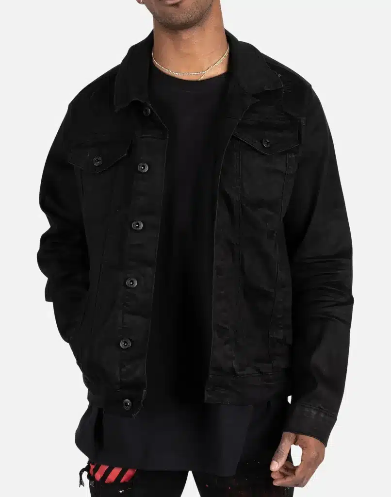 MEN'S SMOKE RISE COATED JEAN JACKET. Best Jean Jacket Sale.
