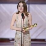 Emma Stone Golden Globe Glam